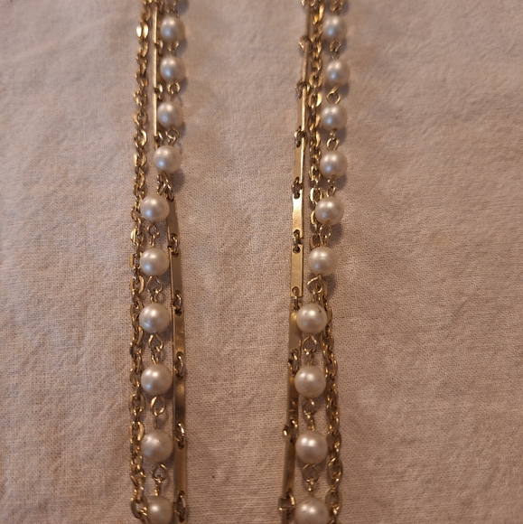 Vintage cameo and pearl necklace - Picture 3 of 5